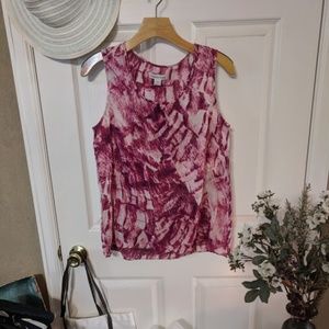 Coldwater Creek pink geometric tank top